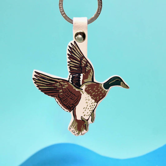 Holy Duck Key Fob: Cream