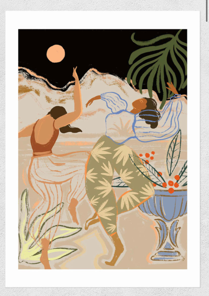 Moonlit Dance A3 Art Print