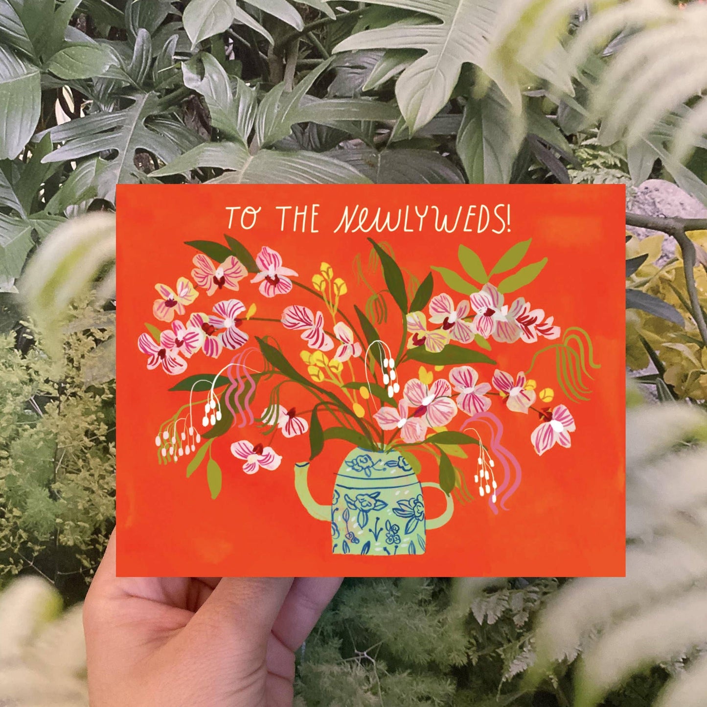 To The Newlyweds Greeting Card: Sleeved Single A2 Card