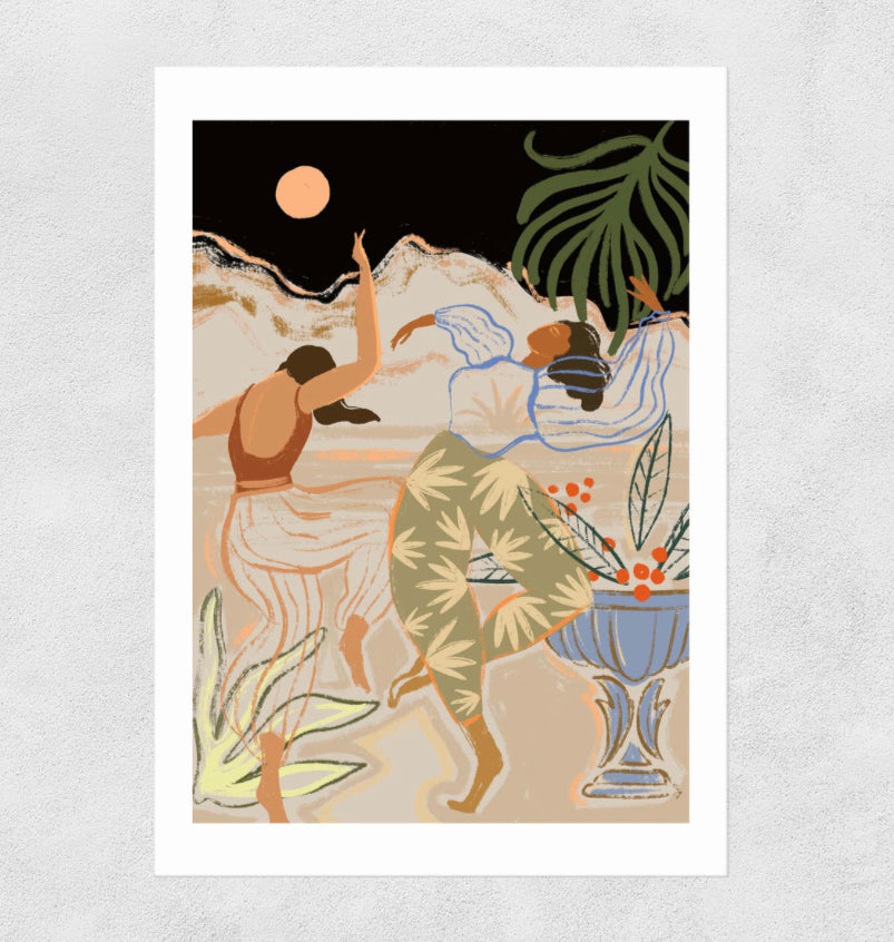 Moonlit Dance A3 Art Print