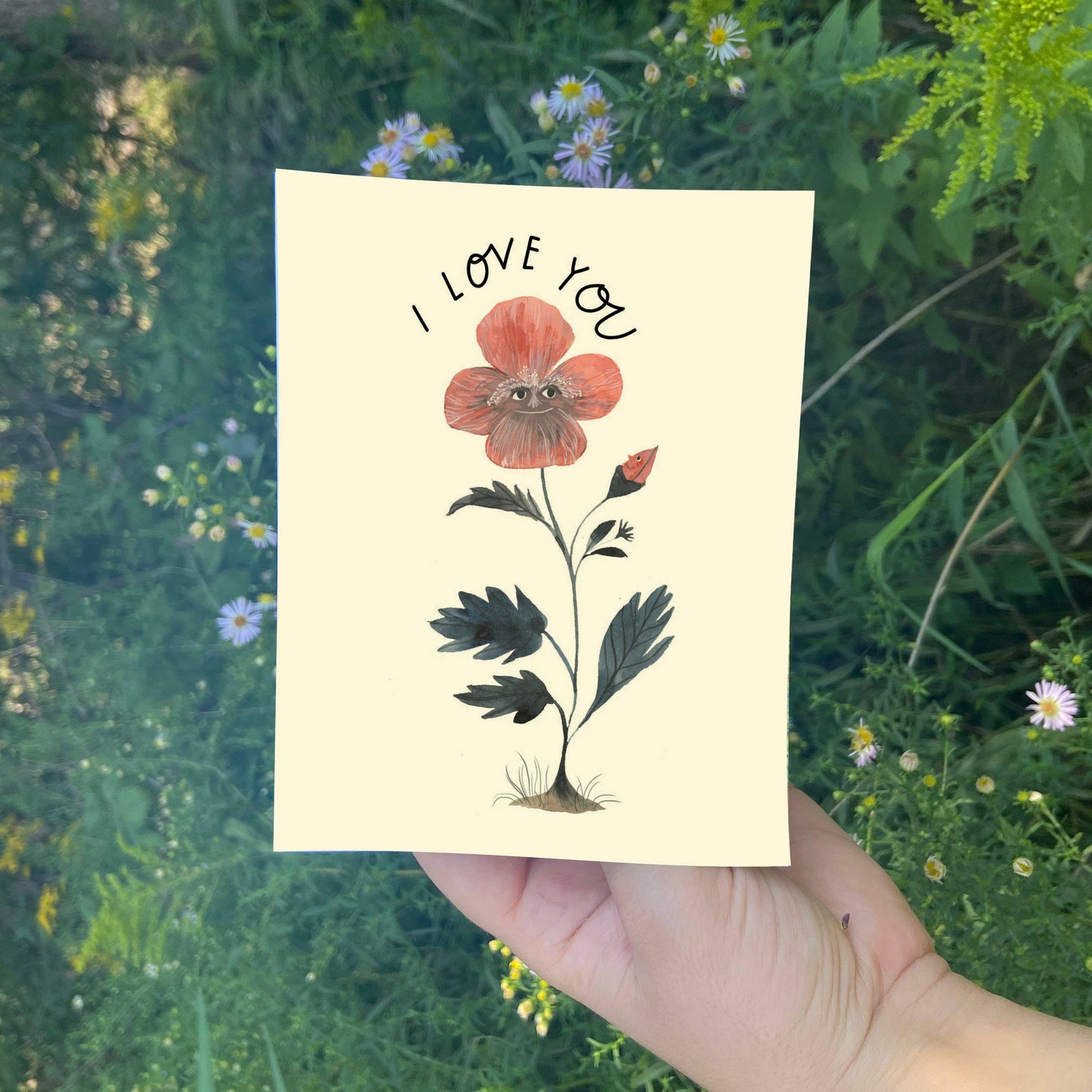 I LOVE YOU FLOWER FACES: Sleeve