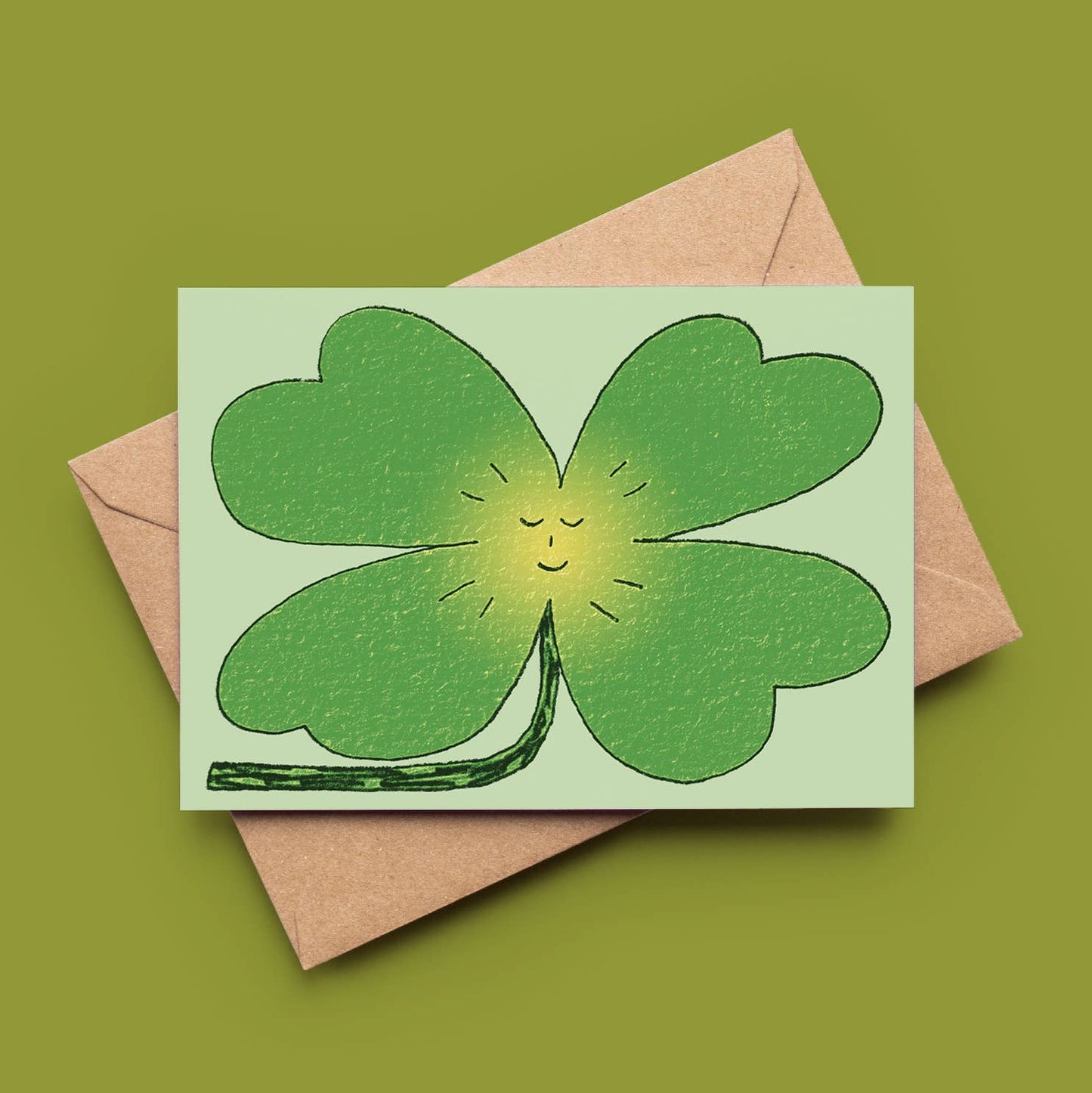 Good Luck Greeting Card - Eco Friendly, Illustrated
