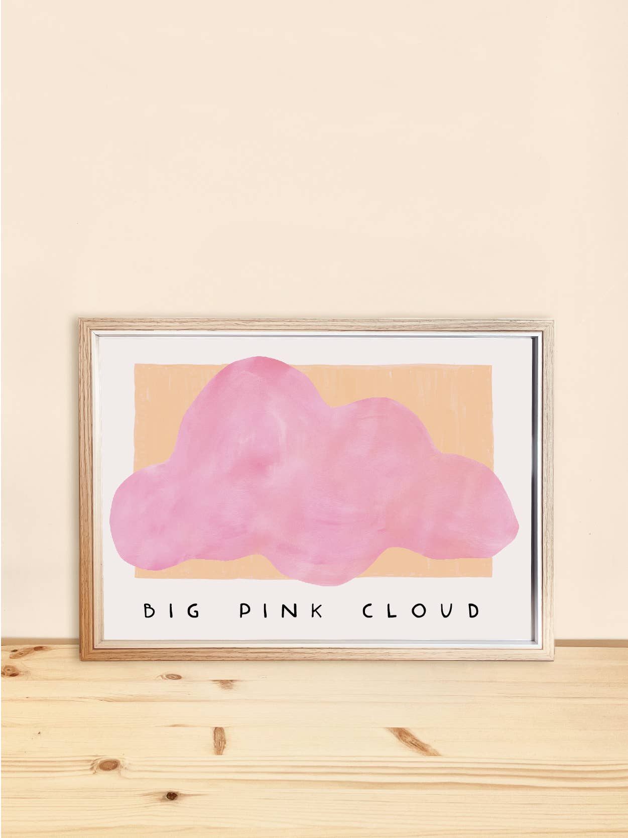 Big Pink Cloud Art Print: A3