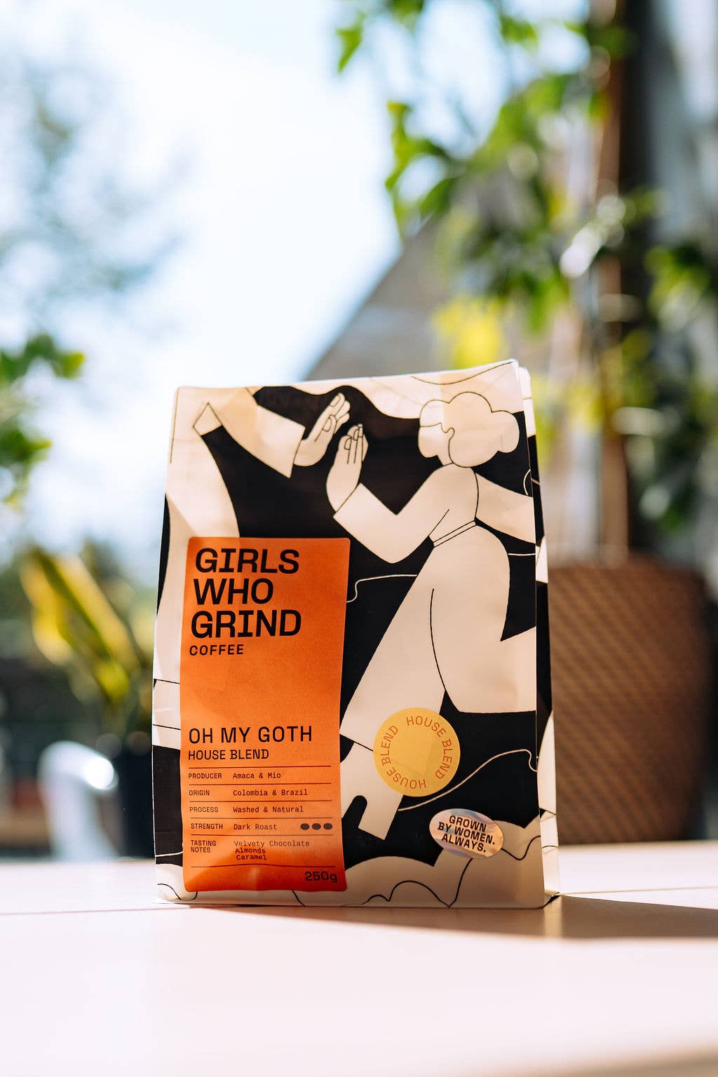 Coffee Beans, Oh My Goth, dark roast coffee blend.: Wholebean / 1kg