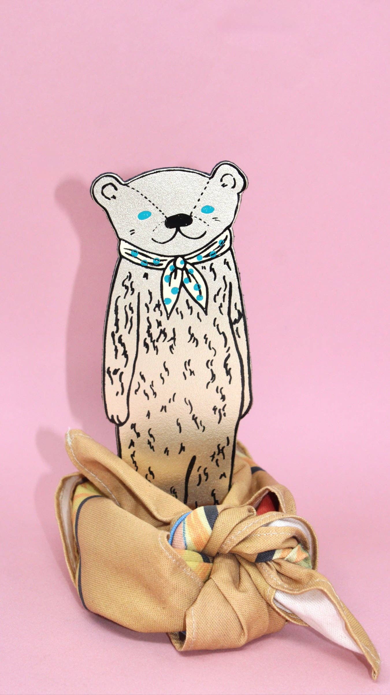 Bear Bookmark: Heritage Blue