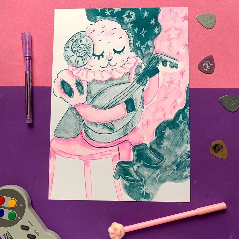 Bahhrd A4 Risograph Art Print