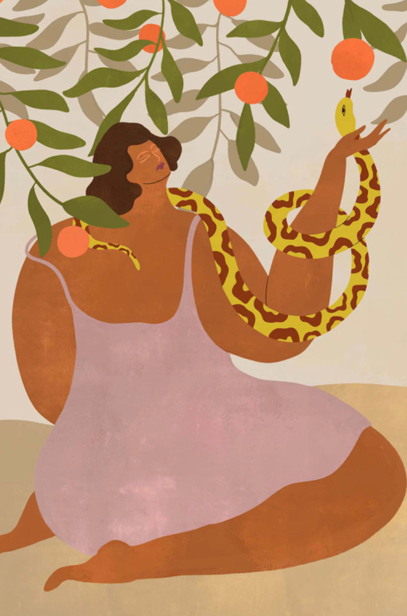 Snake Charmer A3 Art Print