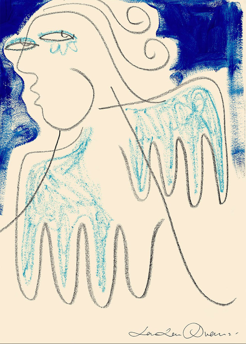 Loulou Avenue - ‘Guardian Angel’ XL Giclée Print