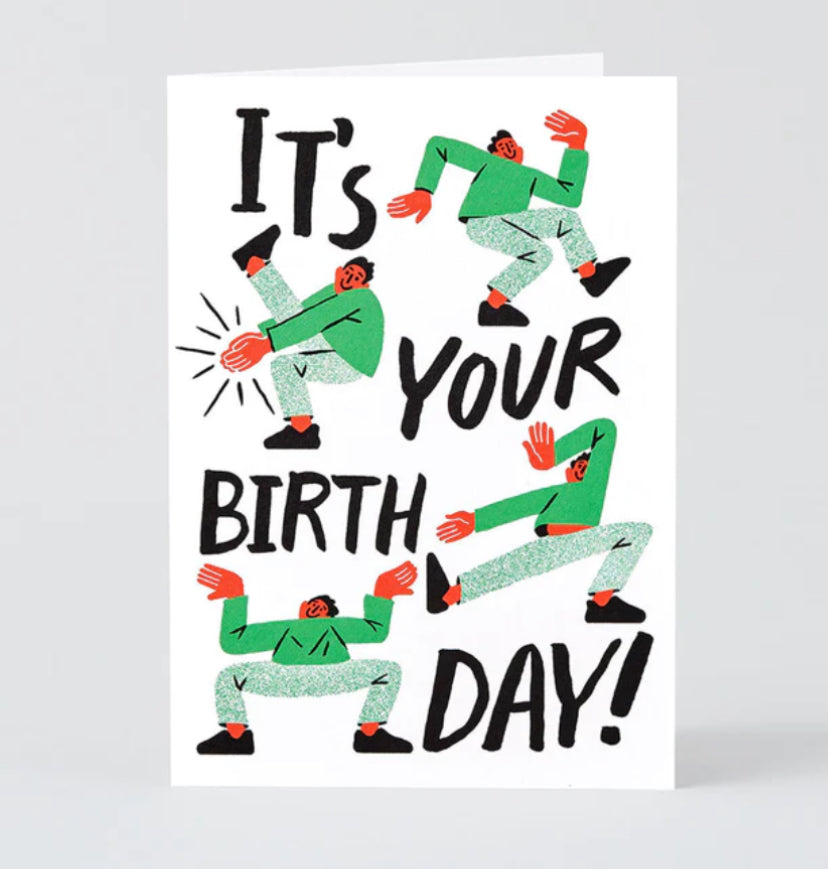Dance Man Birthday Card