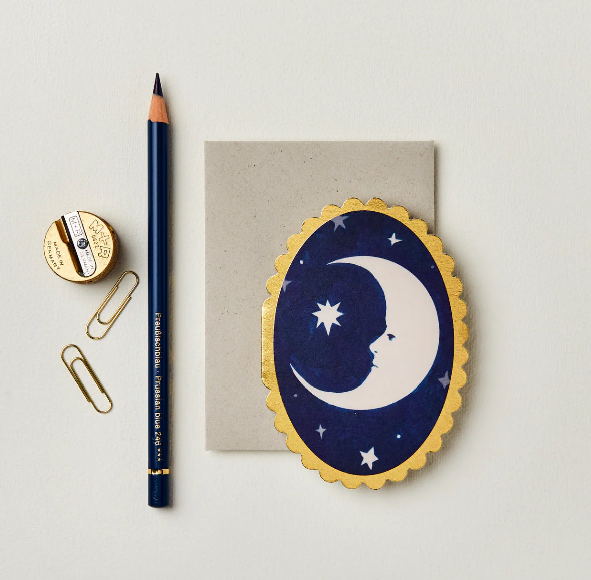 Moon Golden Mini Card