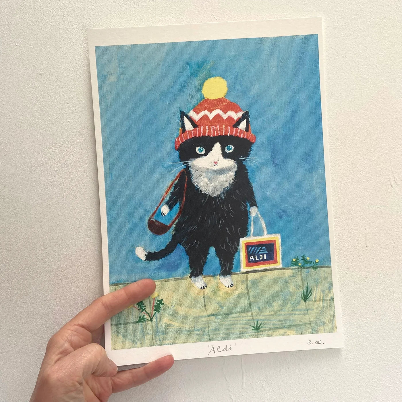 Aldi Cat A5 Print