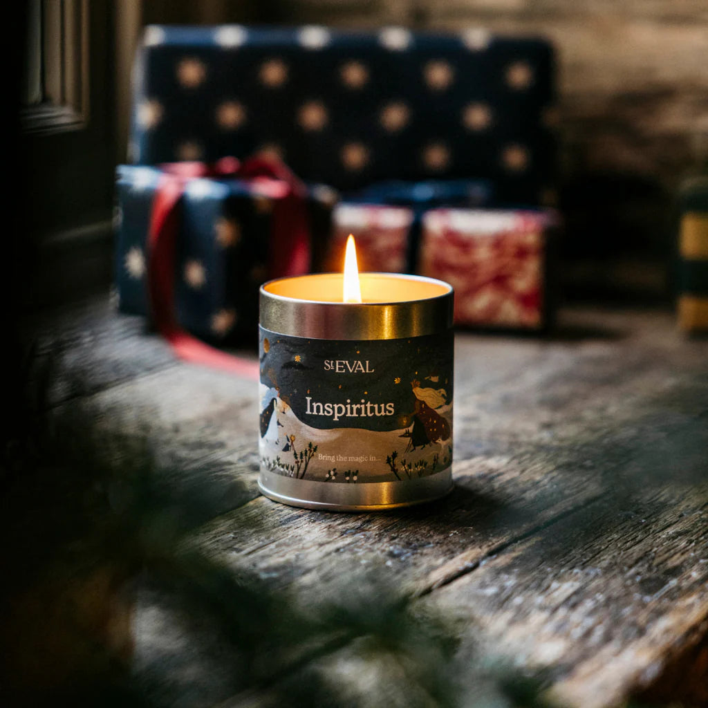 Christmas St Eval Inspiritus Tin Candle