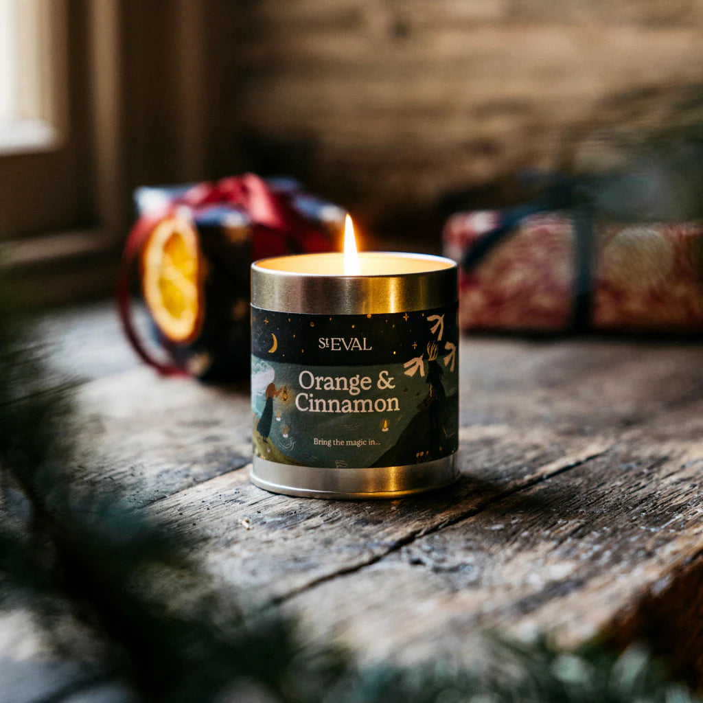 Christmas St Eval Orange & Cinnamon Tin Candle