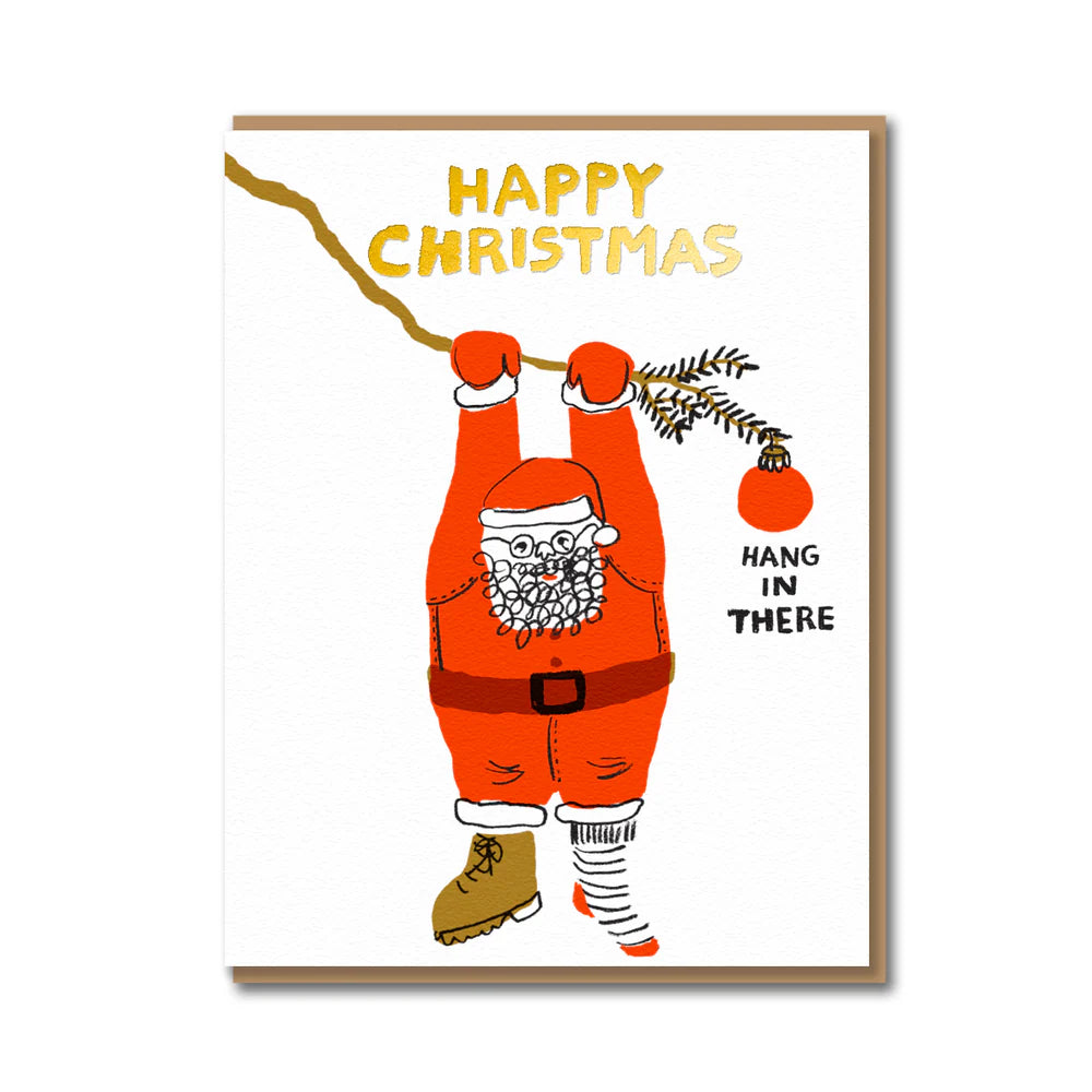 Hang In There Christmas Card