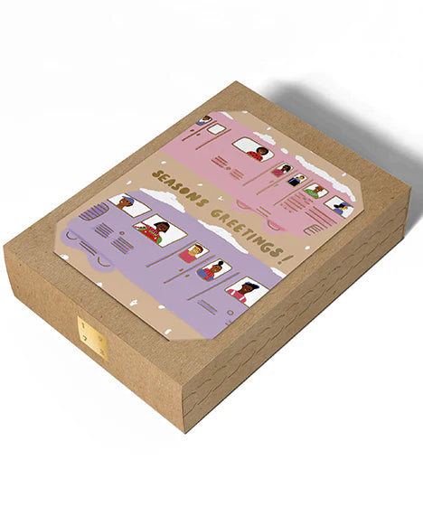 Train Christmas Card - Pack of 8