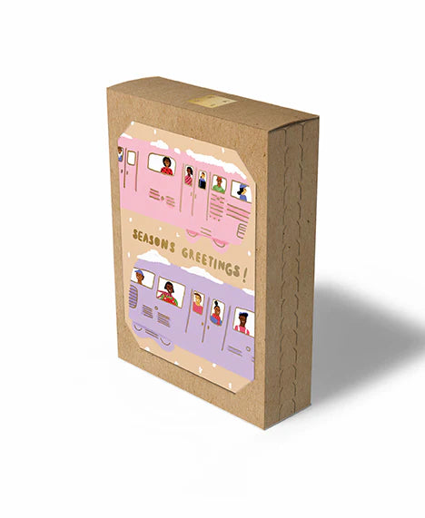 Train Christmas Card - Pack of 8