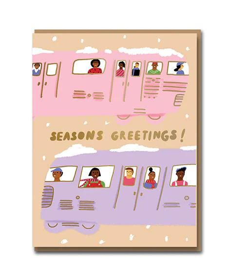 Train Christmas Card - Pack of 8