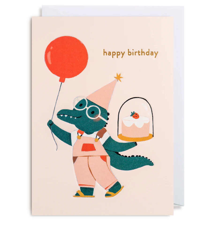 Crocodile Cutie Birthday Card