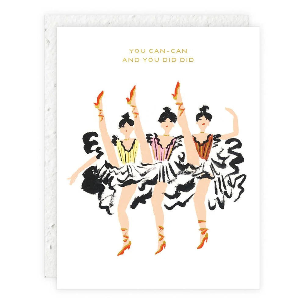 You Can-Can Plantable Seed Congratulations Card