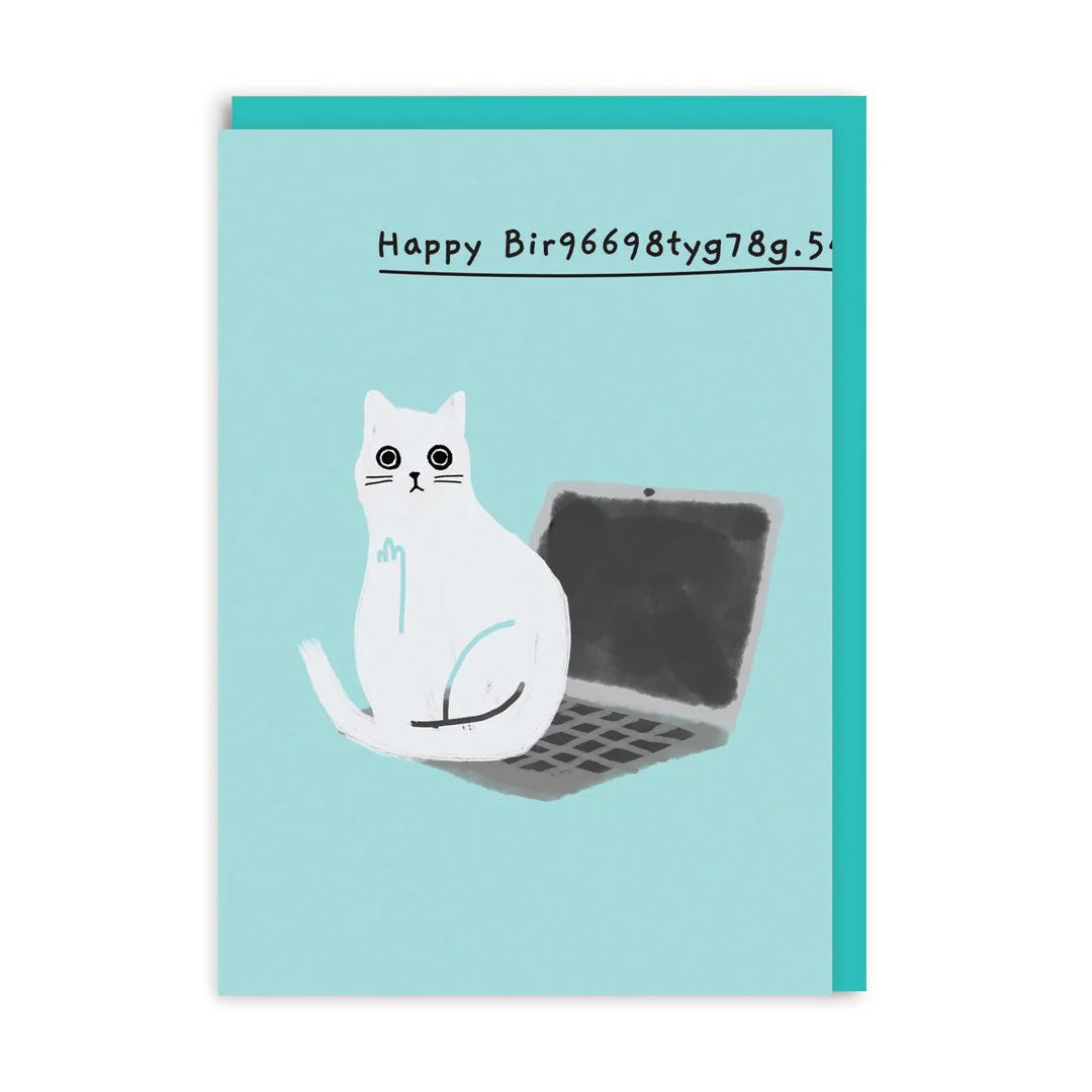 Happy Birthday Rude Cat Card