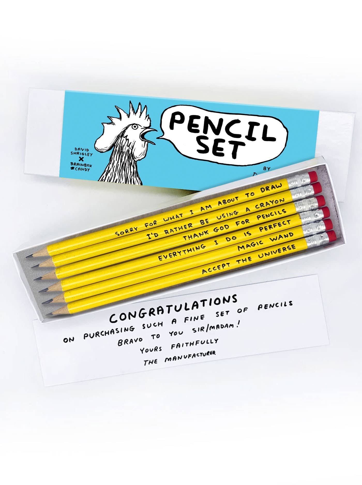 David Shrigley Pencil Box - 6 Designs