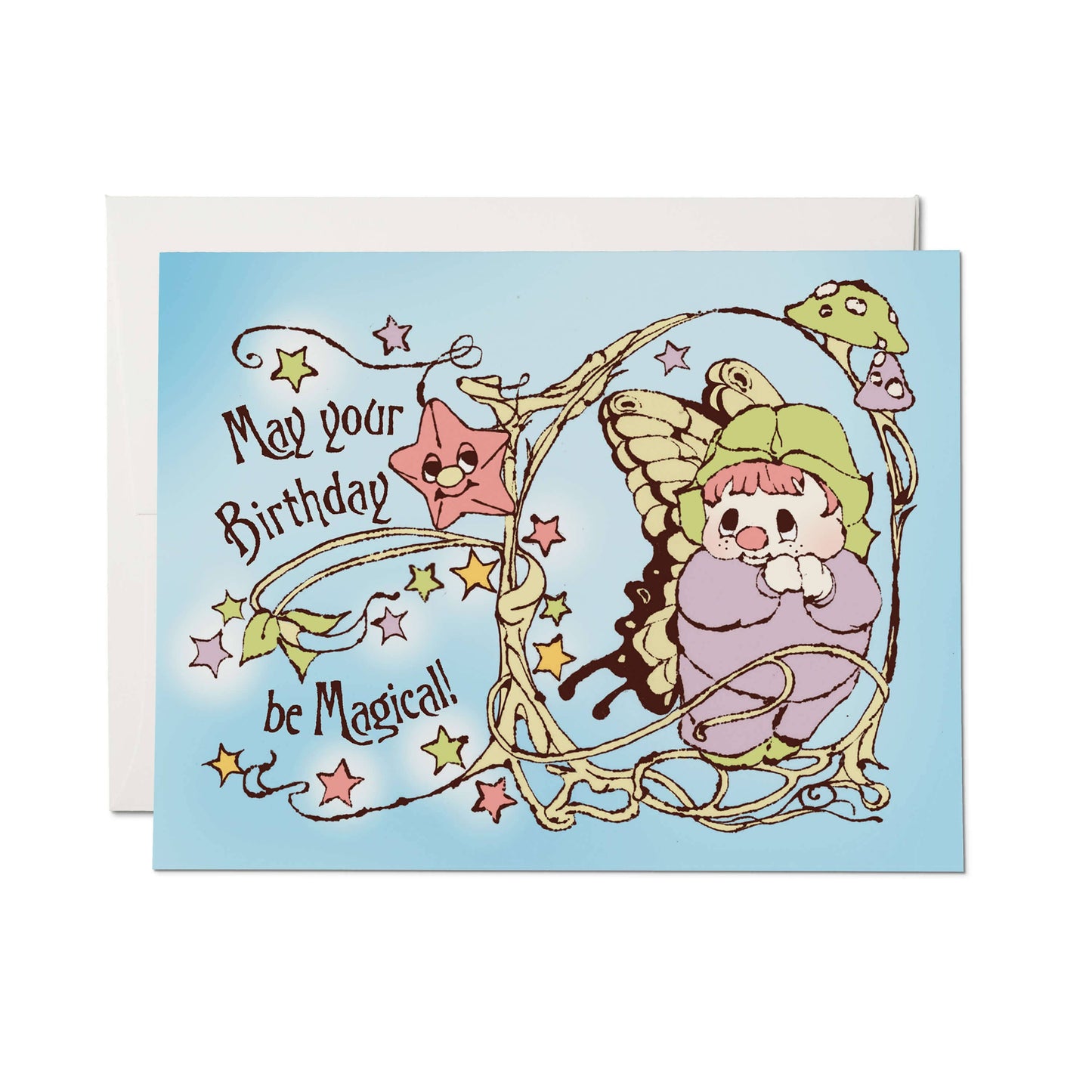 Magical Birthday Wishes greeting card: Single