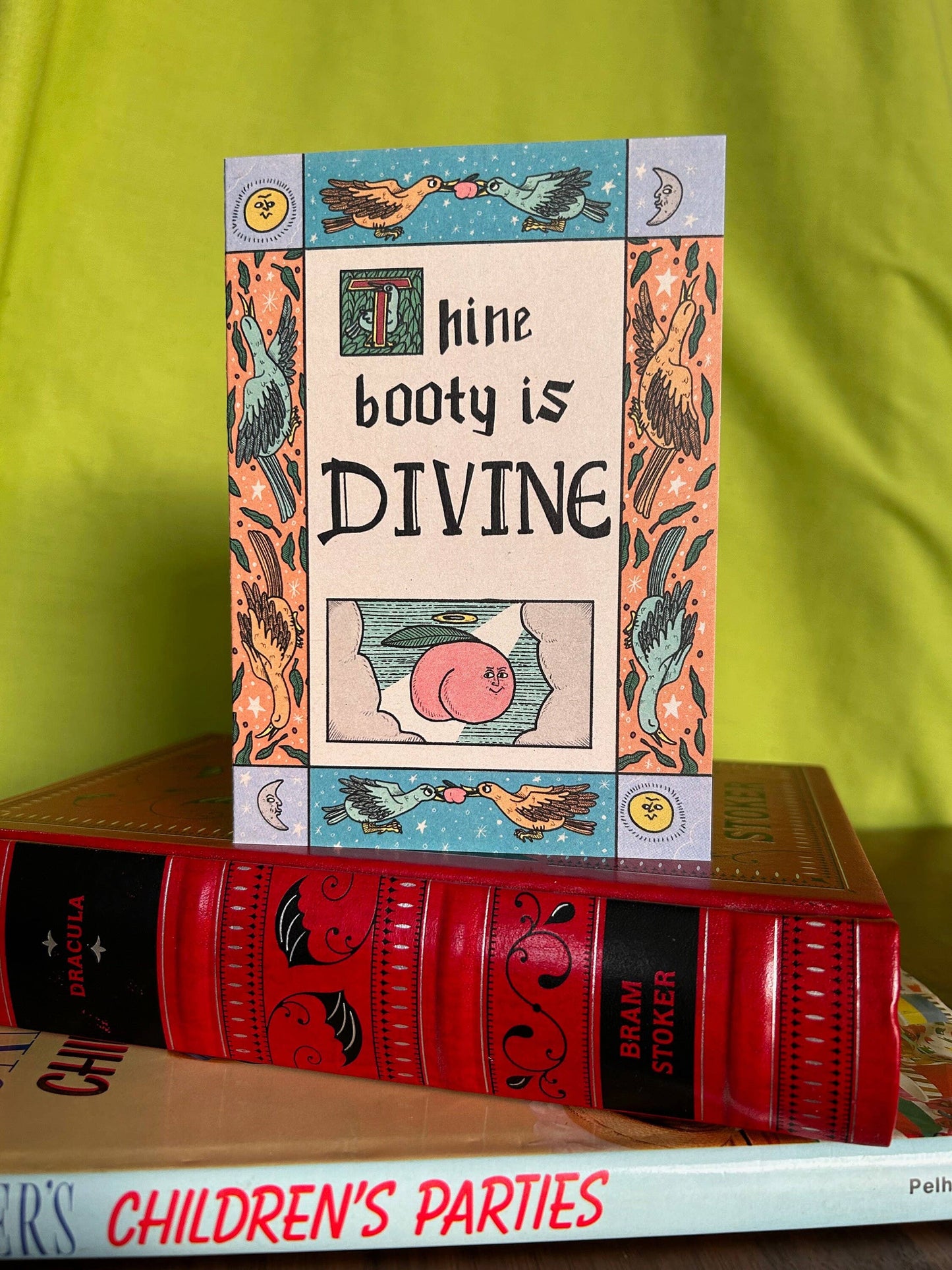 Thine Booty is Divine Peachy Medieval A6 Greetings Card