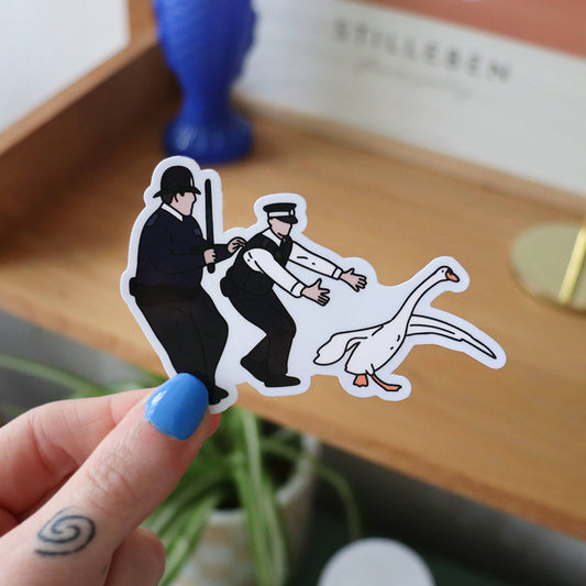 Just the one Swan Vinyl Sticker | Glossy Laptop Sticker