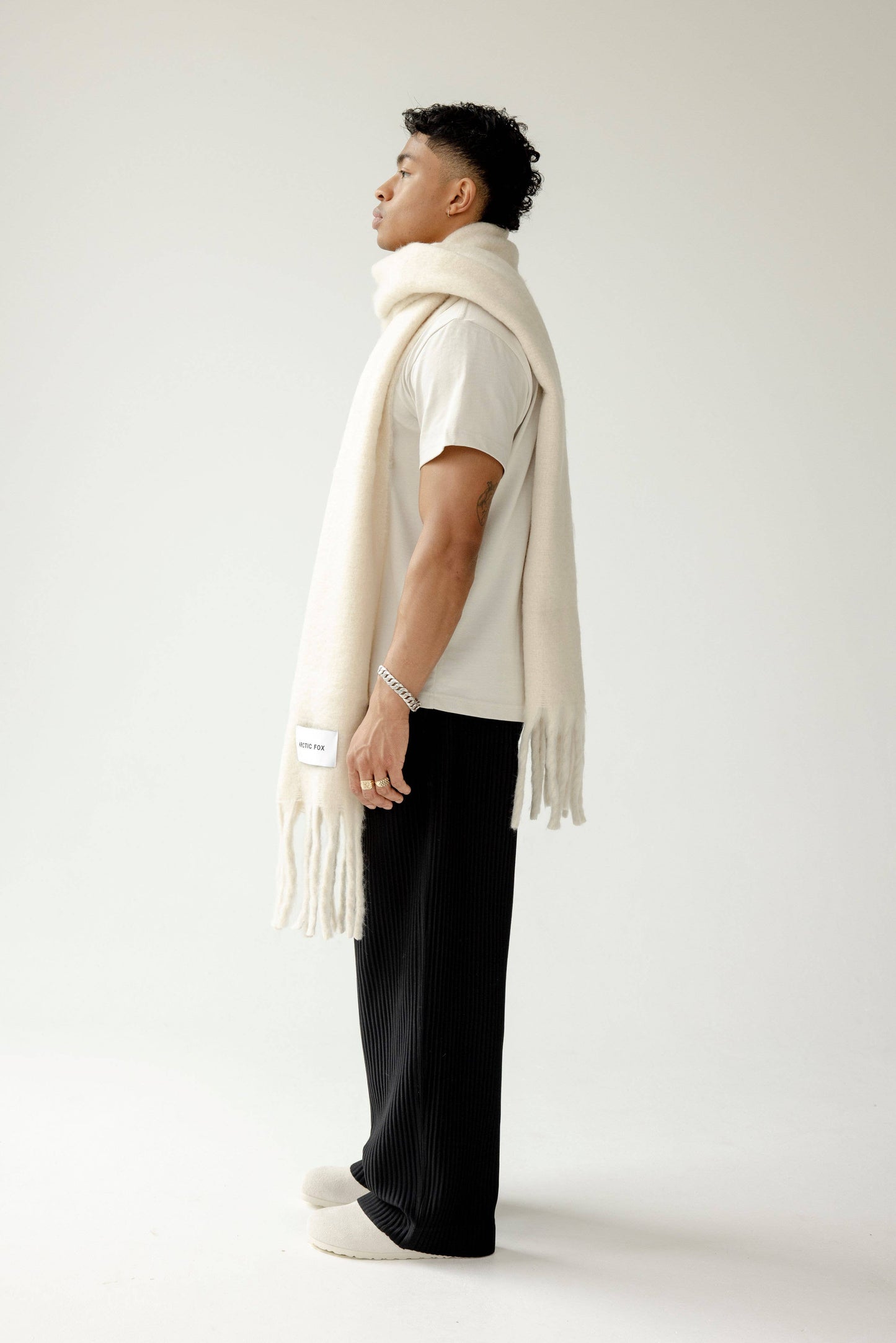 The Reykjavik Scarf - 100% Recycled - Pebble Beige - AW25
