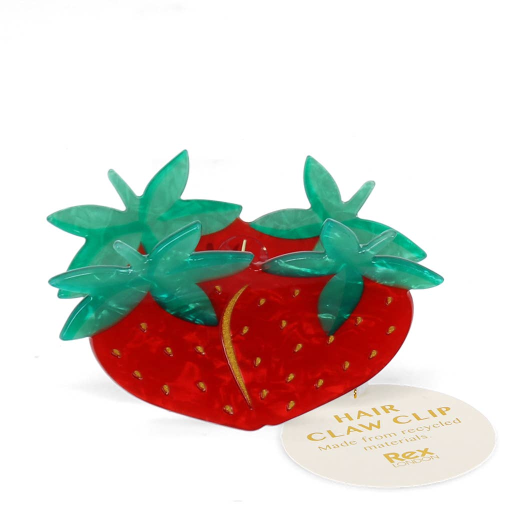 Hair claw clip - Strawberries