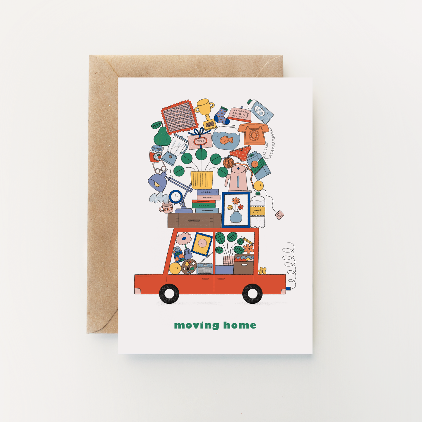 'Moving Home' Greetings Card