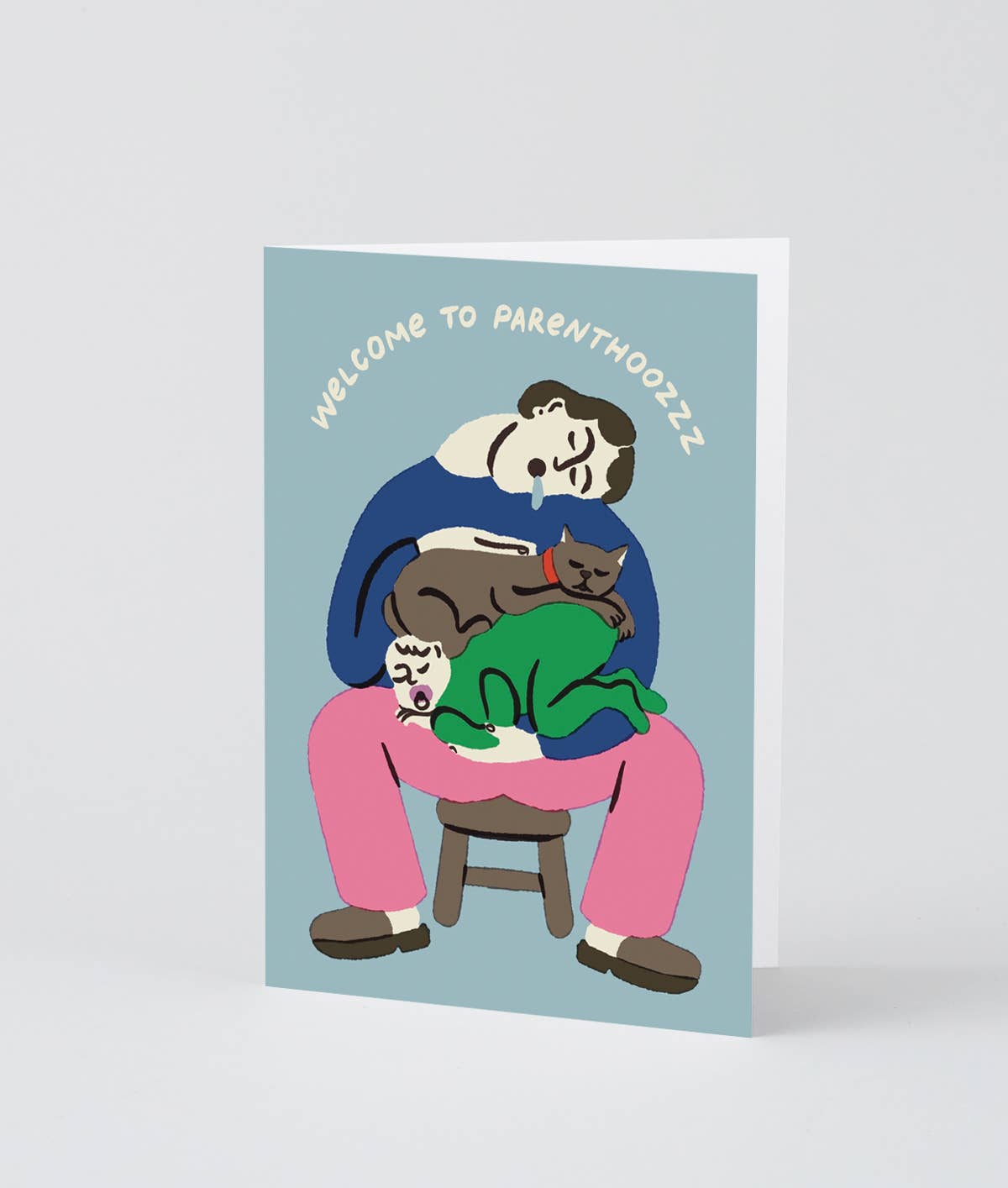Welcome To Parenthoozzz Greetings Card