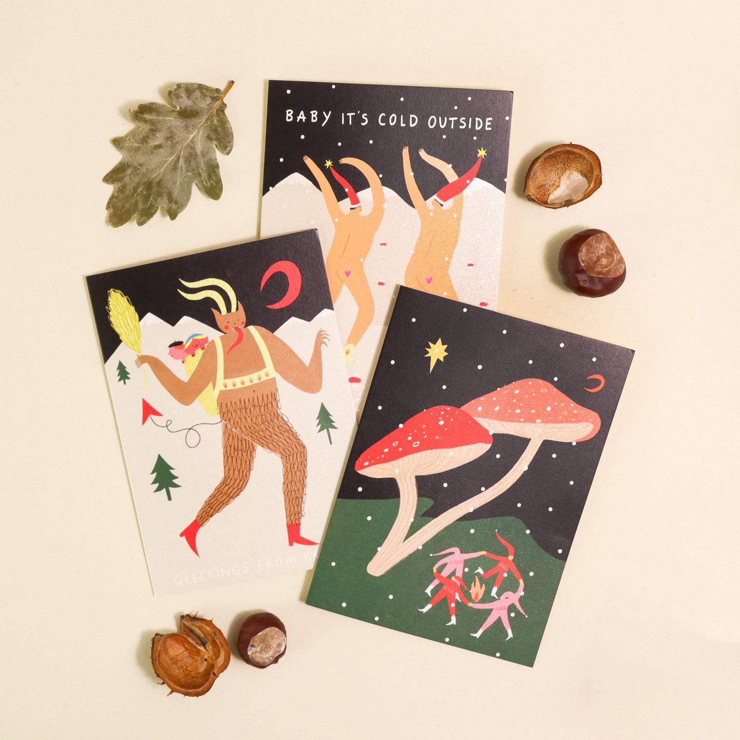 Greetings From Krampus Christmas Card