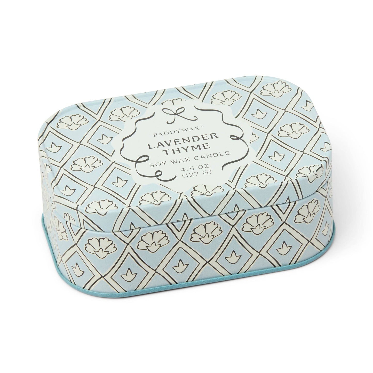 Printed Tin Candle - Lavender & Thyme