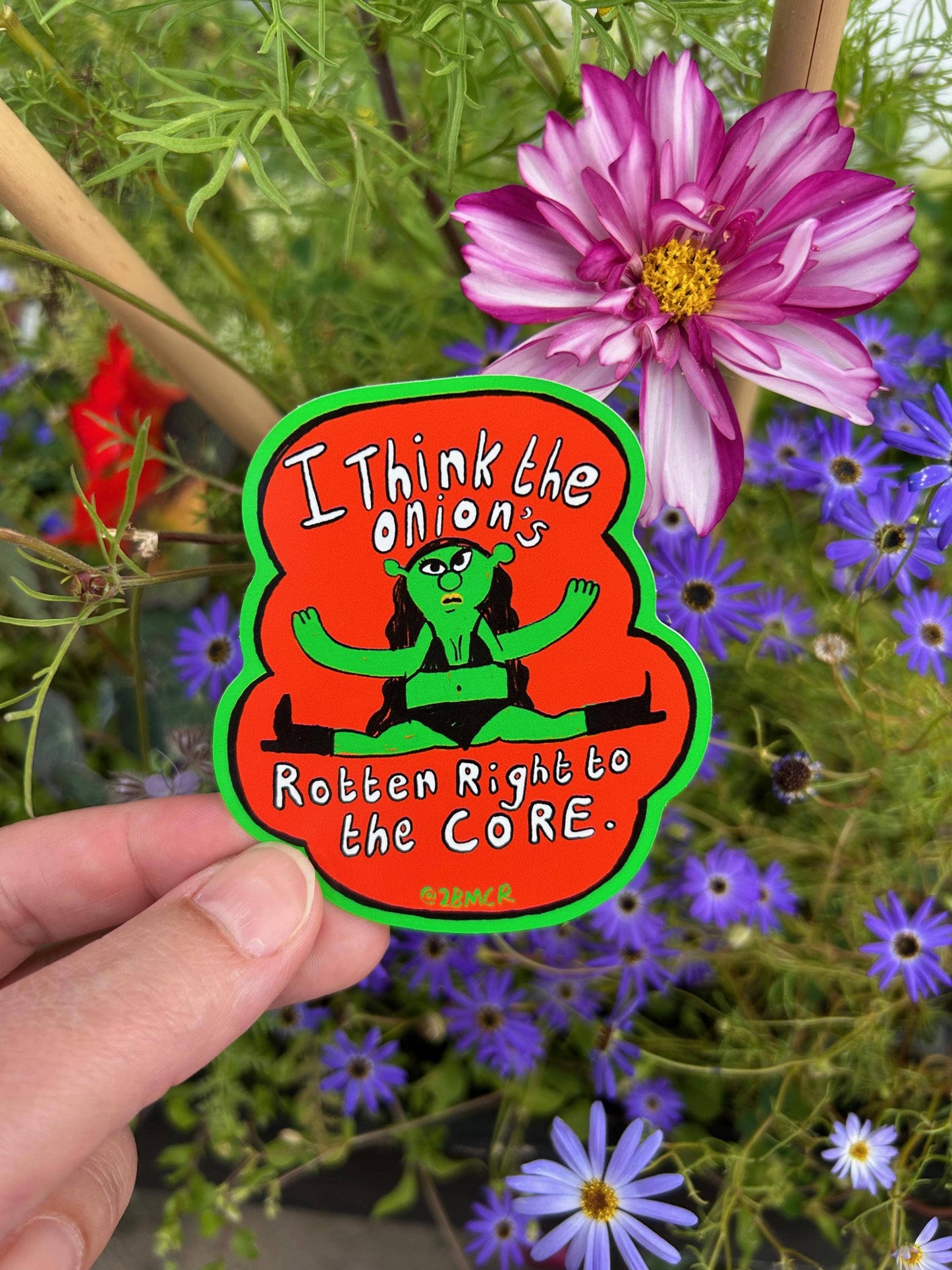 The Onion's Rotten Ogre Core Brat Vinyl Sticker 7x8cm