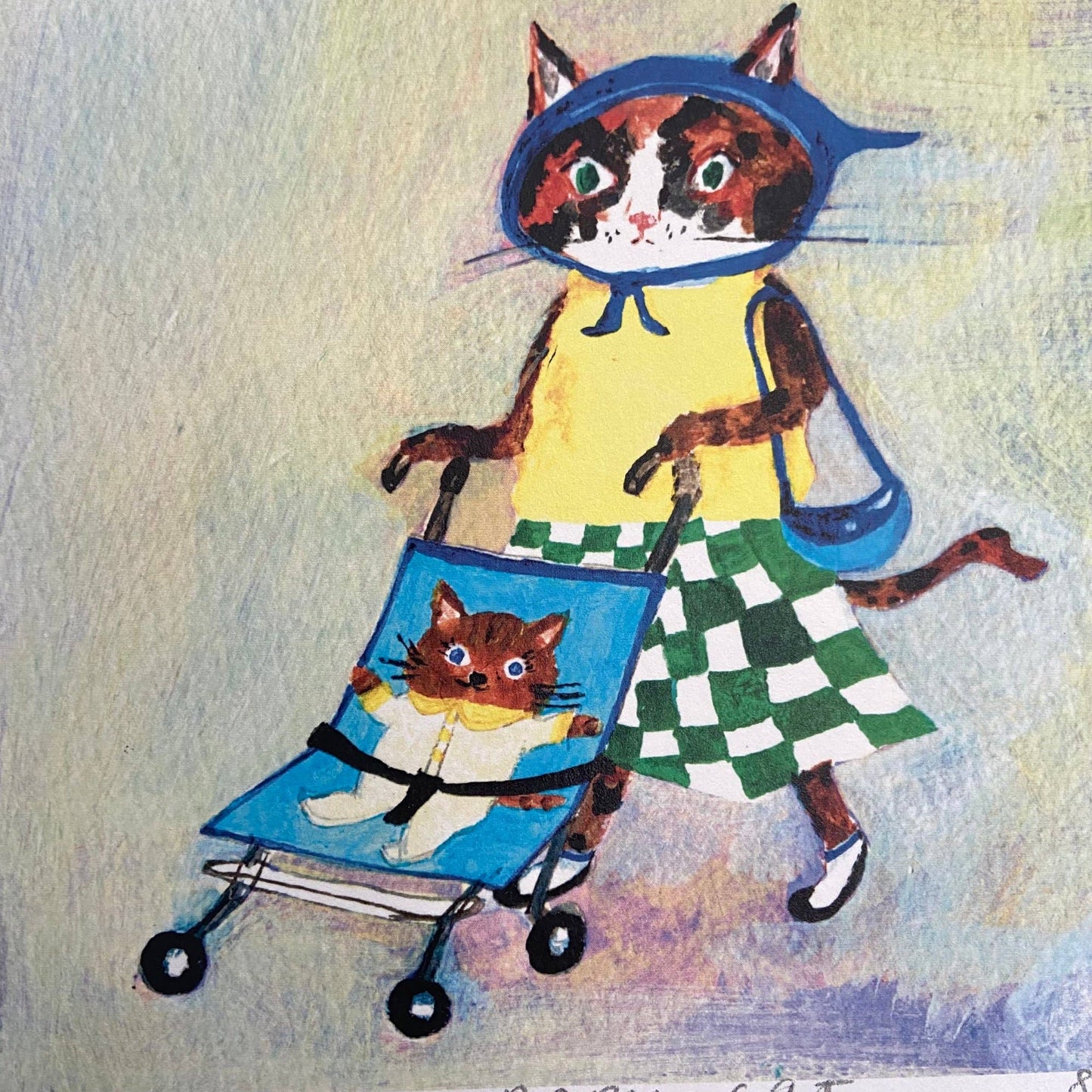 Small square art print -Baby cat