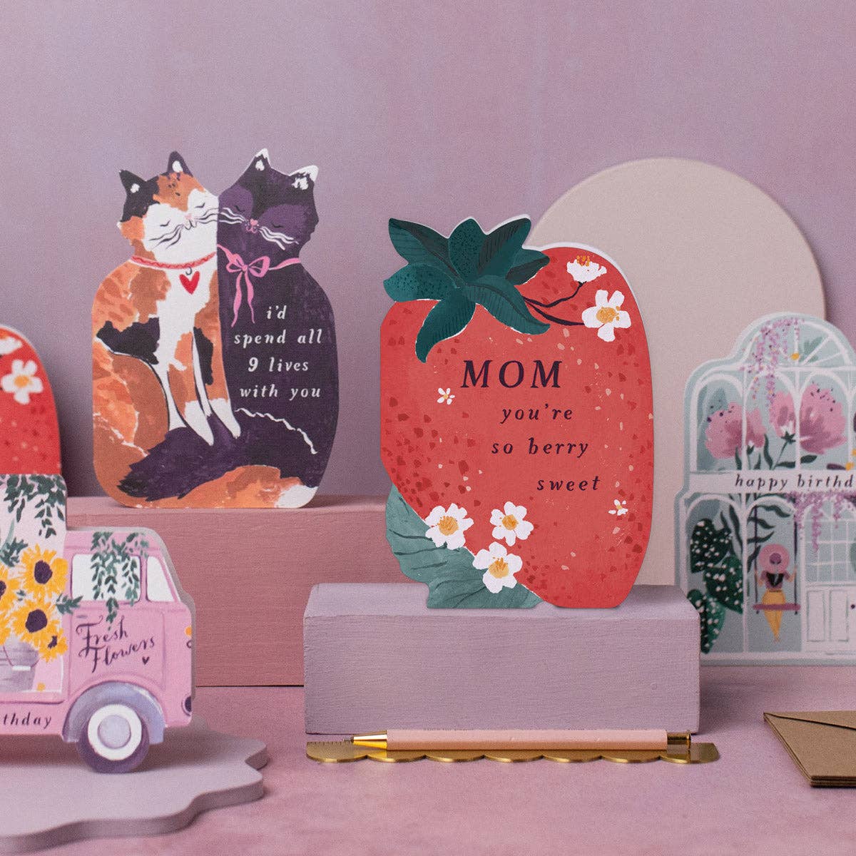 Mom Sweet Strawberry Card | Mother's Day Cards | Mom Cards