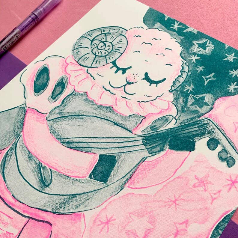 Bahhrd A4 Risograph Art Print