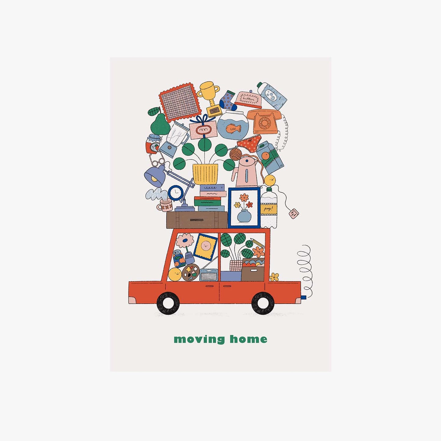 'Moving Home' Greetings Card