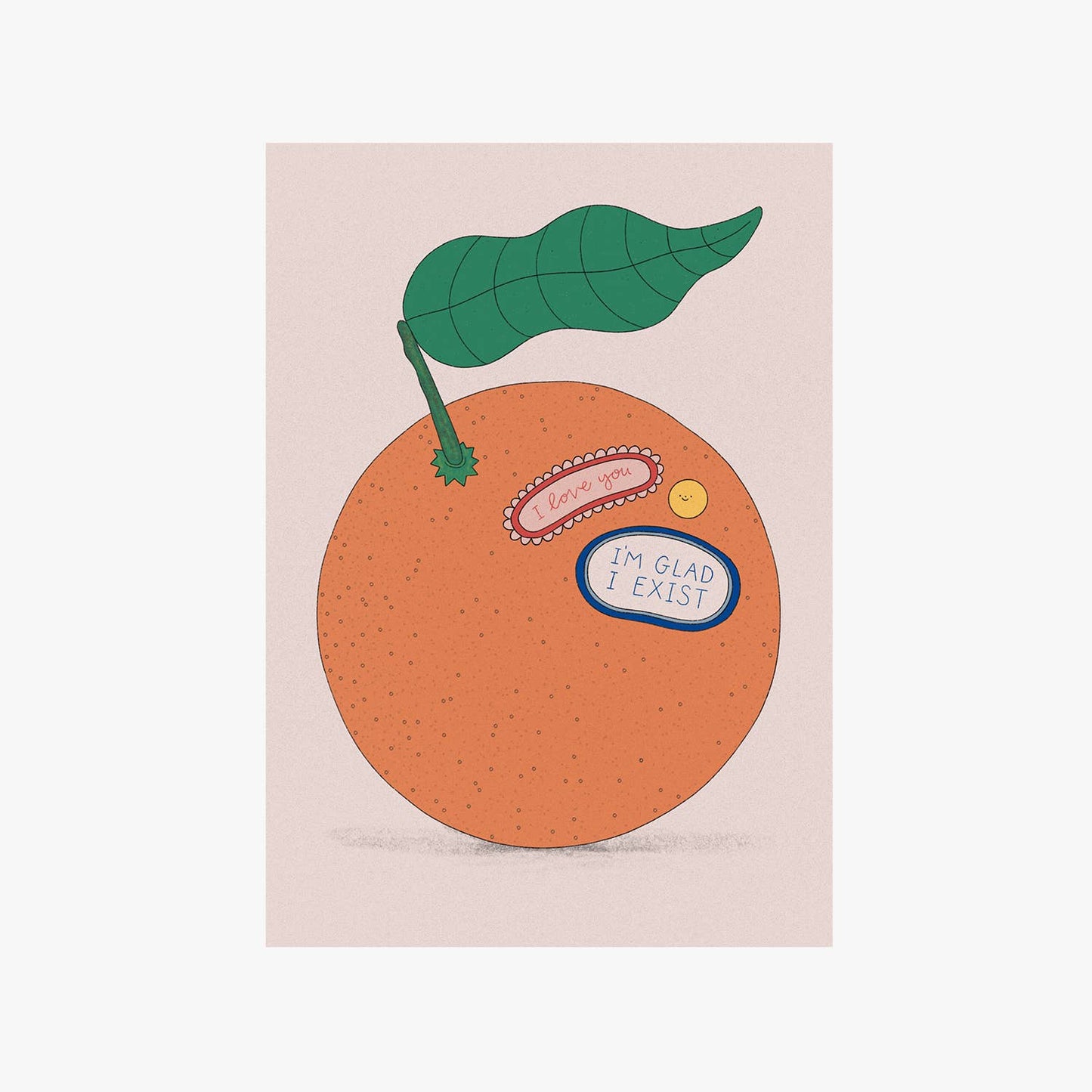 'The Orange' Greetings Card