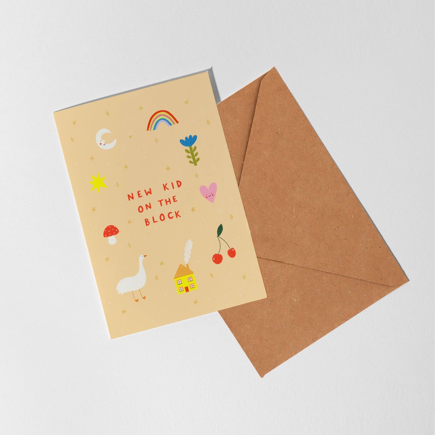New Kid On The Block Baby Card | Unisex New Baby Card