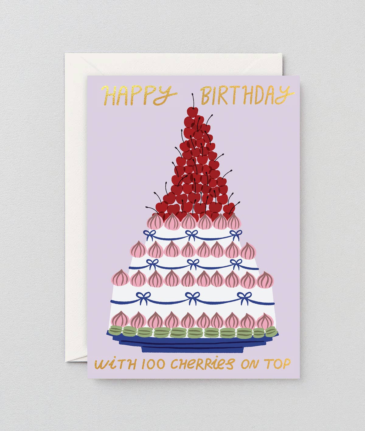 ‘100 Cherries Happy Birthday’ Greetings Card