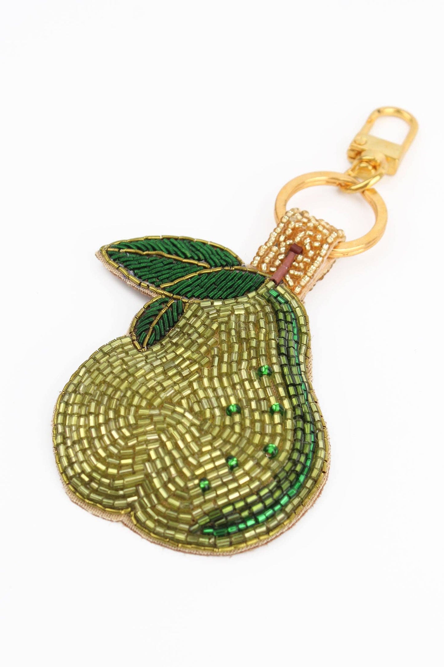 GREEN PEAR KEYRING/BAG CHARM