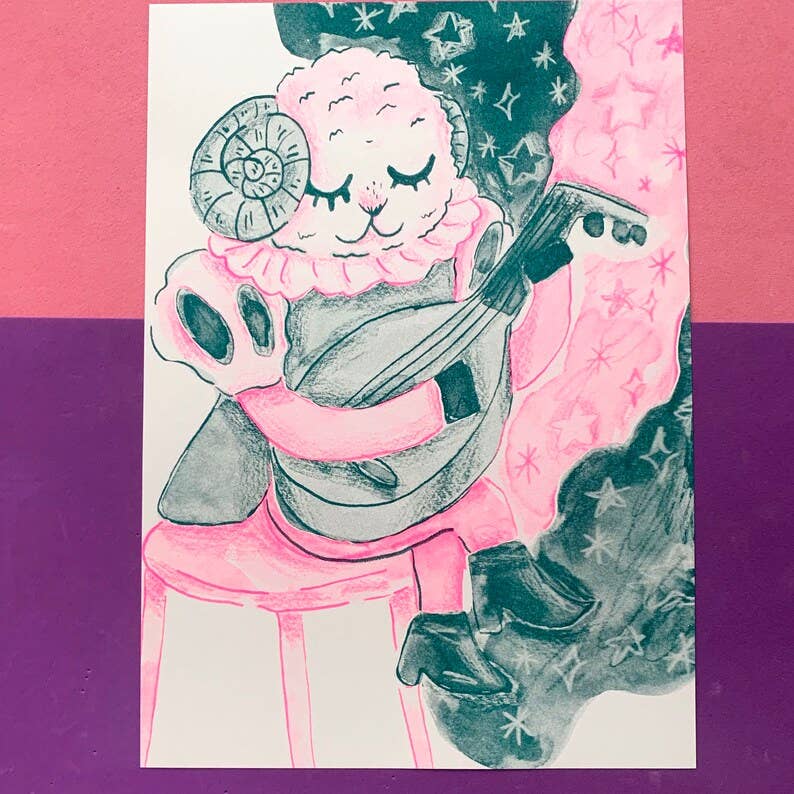 Bahhrd A4 Risograph Art Print