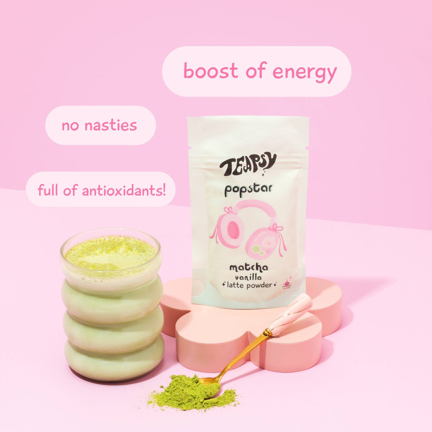 Popstar Matcha - Vanilla & Cinnamon Ceremonial Grade Matcha