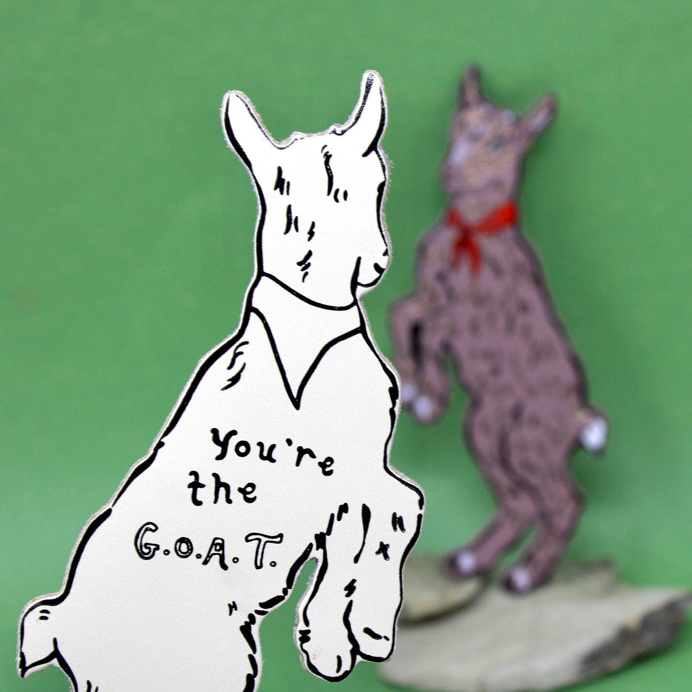 GOAT Bookmark: Pale Pink