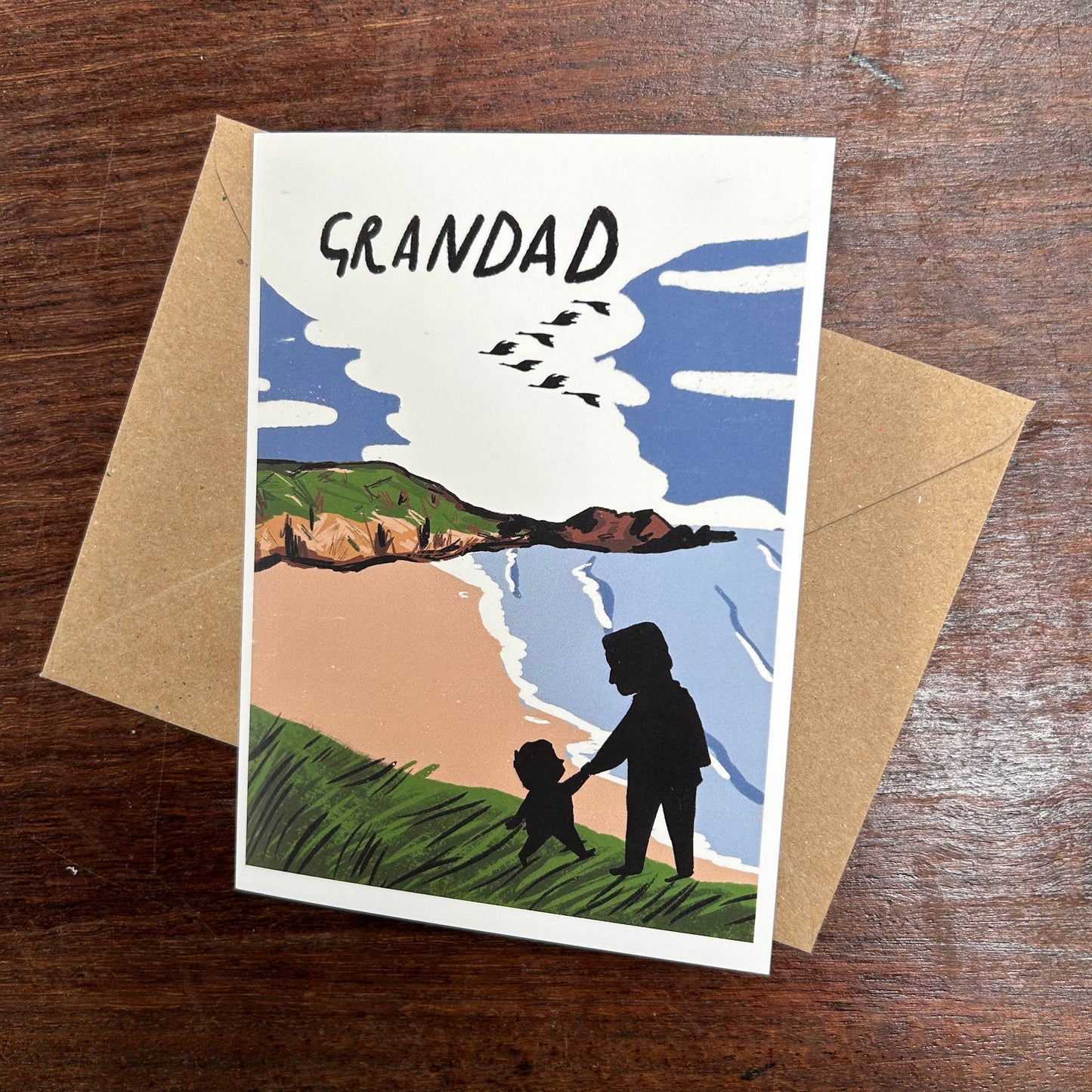Grandad beach card