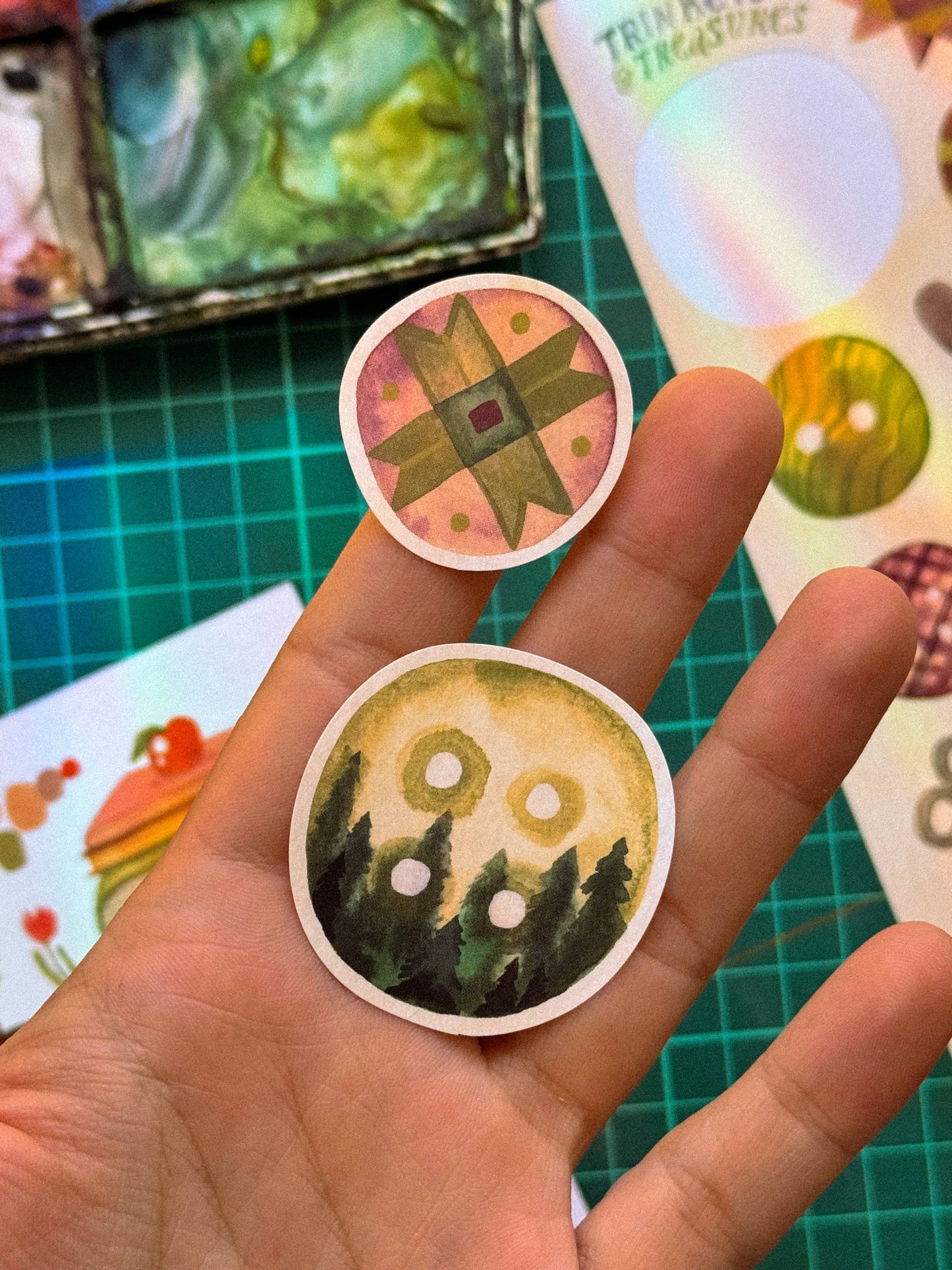 Vinyl sticker sheet — Trinkets