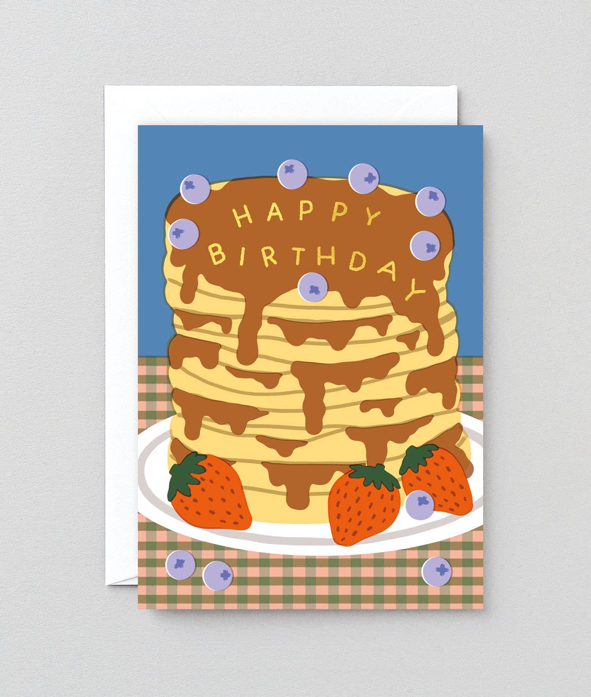 Happy Birthday Pancakes' Greetings Card