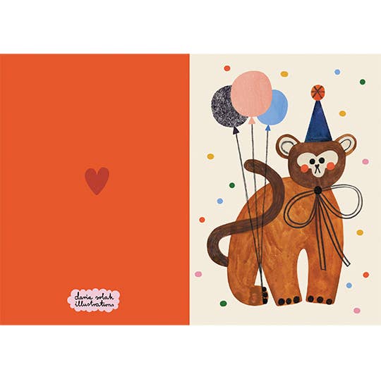 PARTY MONKEY card
